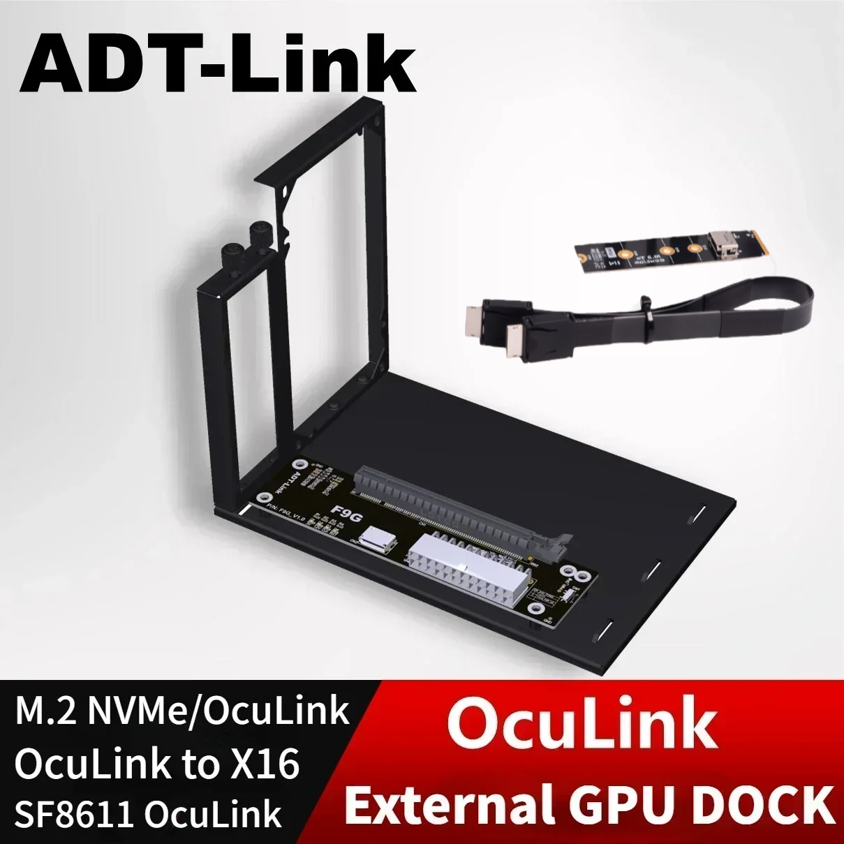 External Gpu Dock Pcie 4.0 Oculink - ADT PCIe 4.0 64Gbps Scheda grafica
